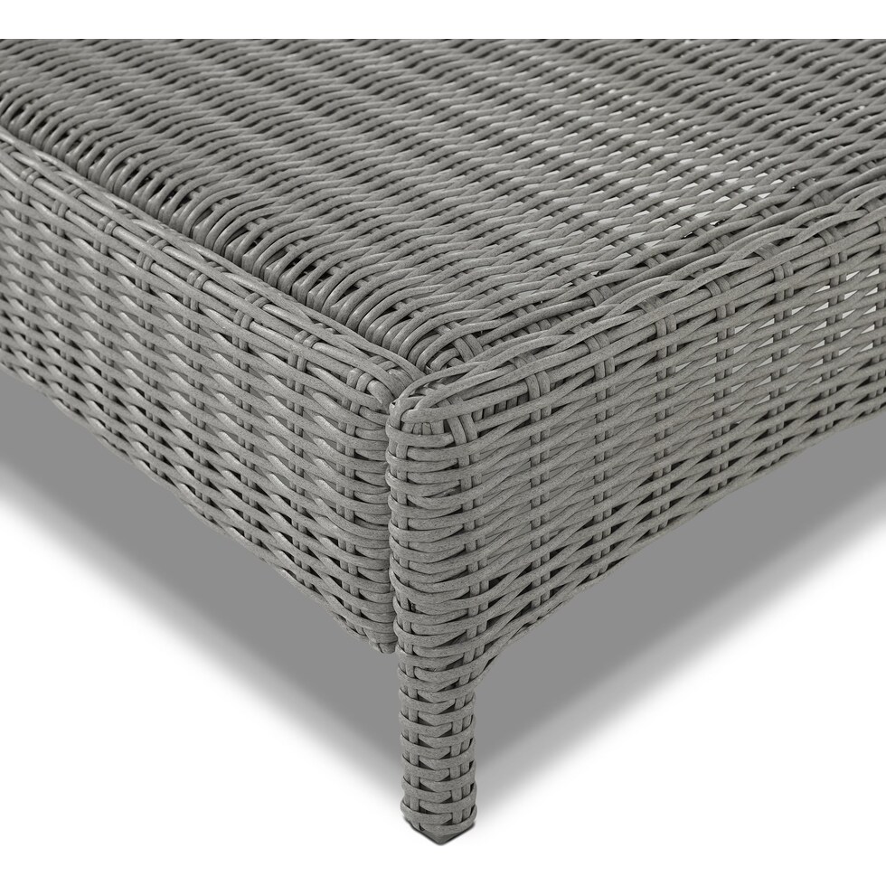 destin gray outdoor chaise   