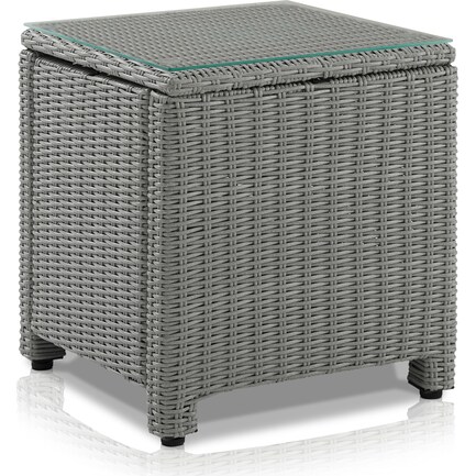 Destin Outdoor End Table - Gray