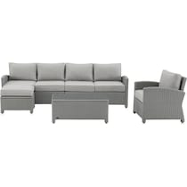 destin gray outdoor sectional set   