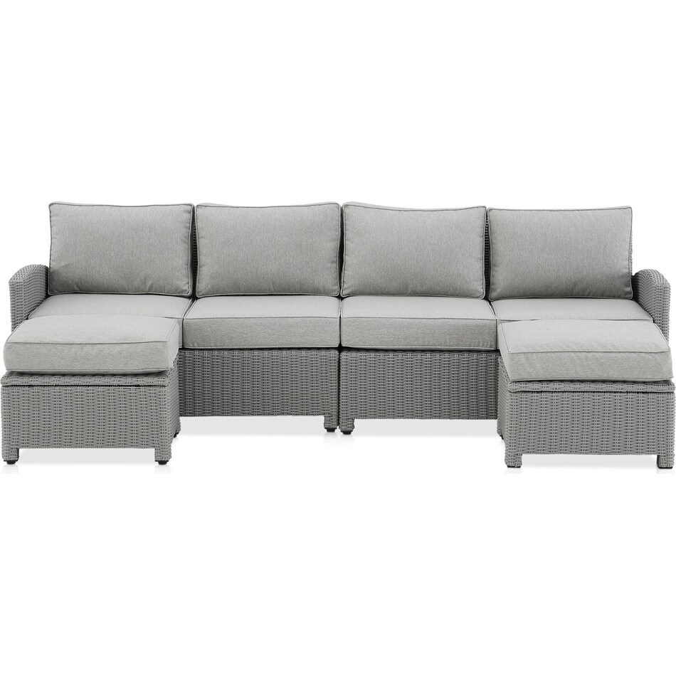 destin gray outdoor sectional   