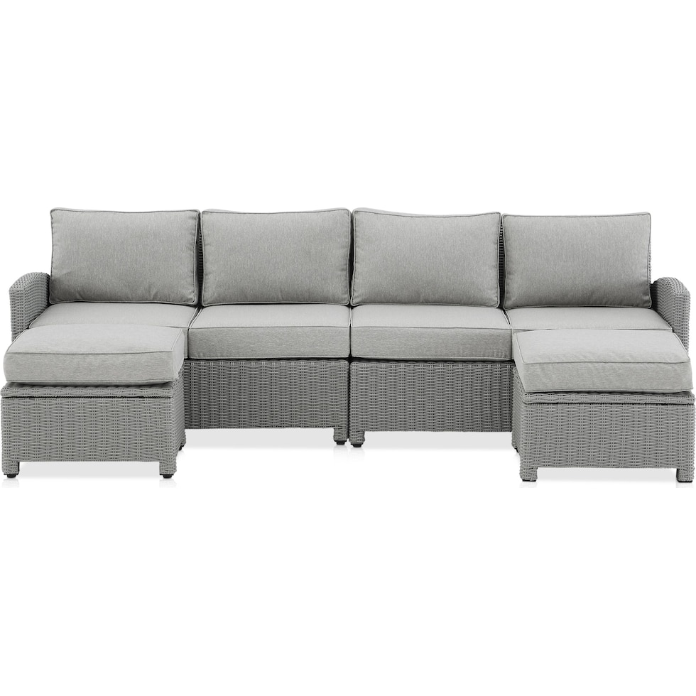 destin gray outdoor sectional   