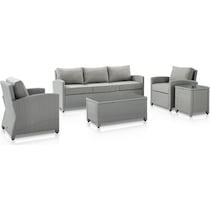 destin gray outdoor sofa set   