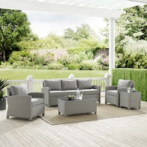 destin gray outdoor sofa set   