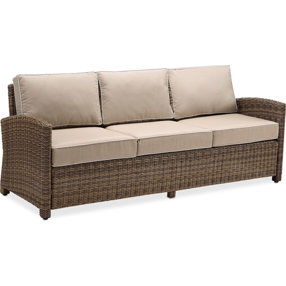 destin light brown outdoor sofa set   