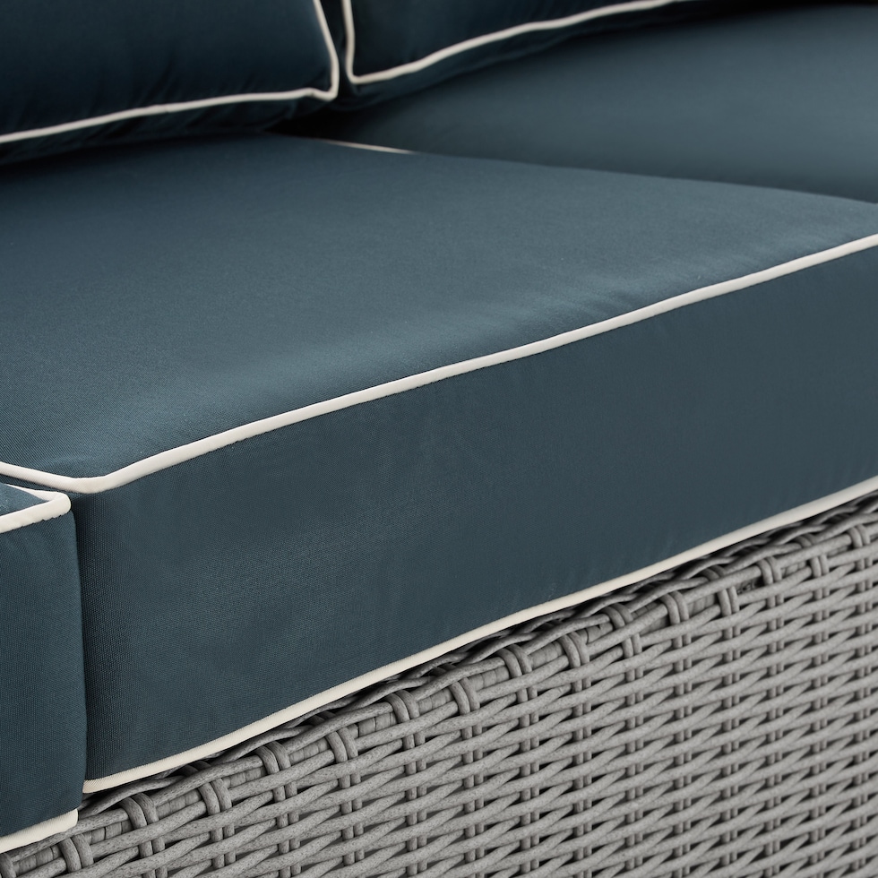 destin navy gray outdoor sofa   