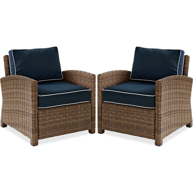 Outdoor Furniture - Destin Set of 2 Outdoor Chairs
