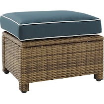 destin navy outdoor ottoman   