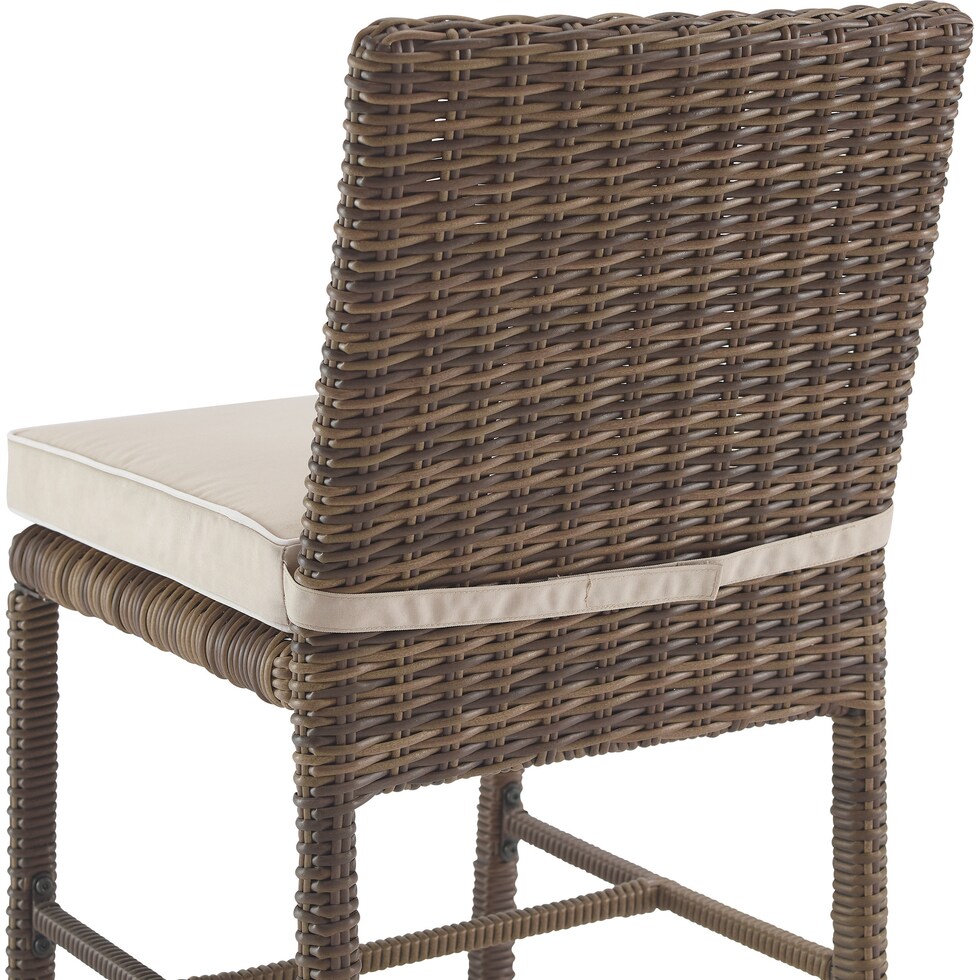 destin sand brown outdoor dining chair   