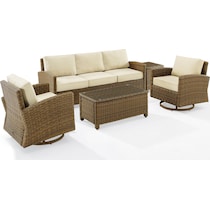 destin sand brown outdoor sofa set   
