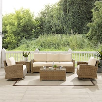 destin sand brown outdoor sofa set   