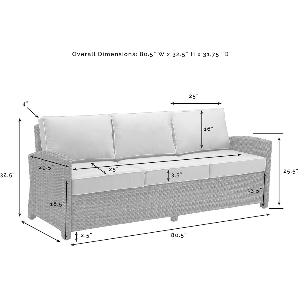 destin sand brown outdoor sofa set   