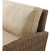 destin sand brown outdoor swivel rocker set   