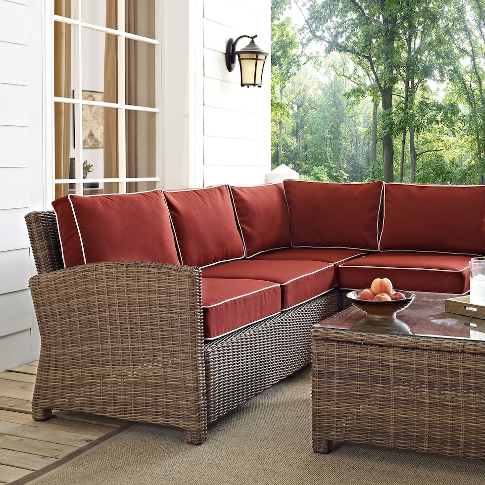 destin sangria outdoor sectional set   
