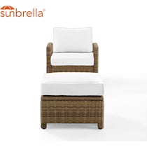destin white and brown outdoor chair set   