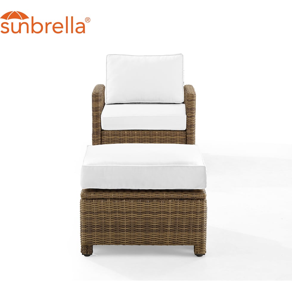 destin white and brown outdoor chair set   
