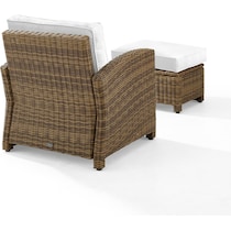 destin white and brown outdoor chair set   