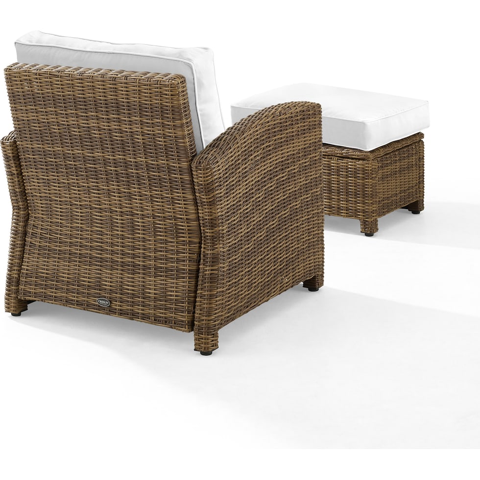 destin white and brown outdoor chair set   