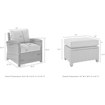 destin white and brown outdoor chair set   