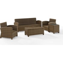 destin white and brown outdoor sofa set   