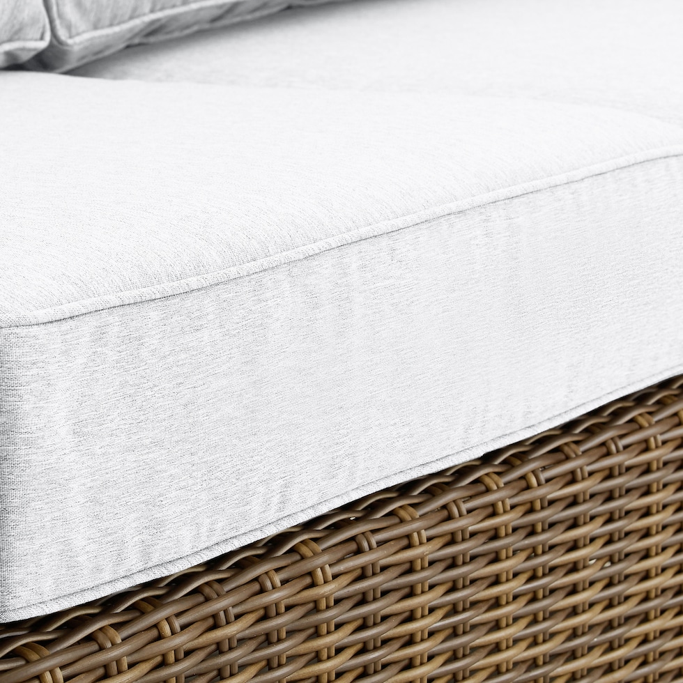 destin white and brown outdoor sofa set   