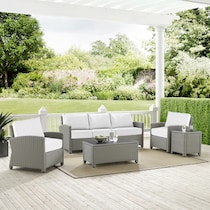 destin white and gray outdoor sofa set   