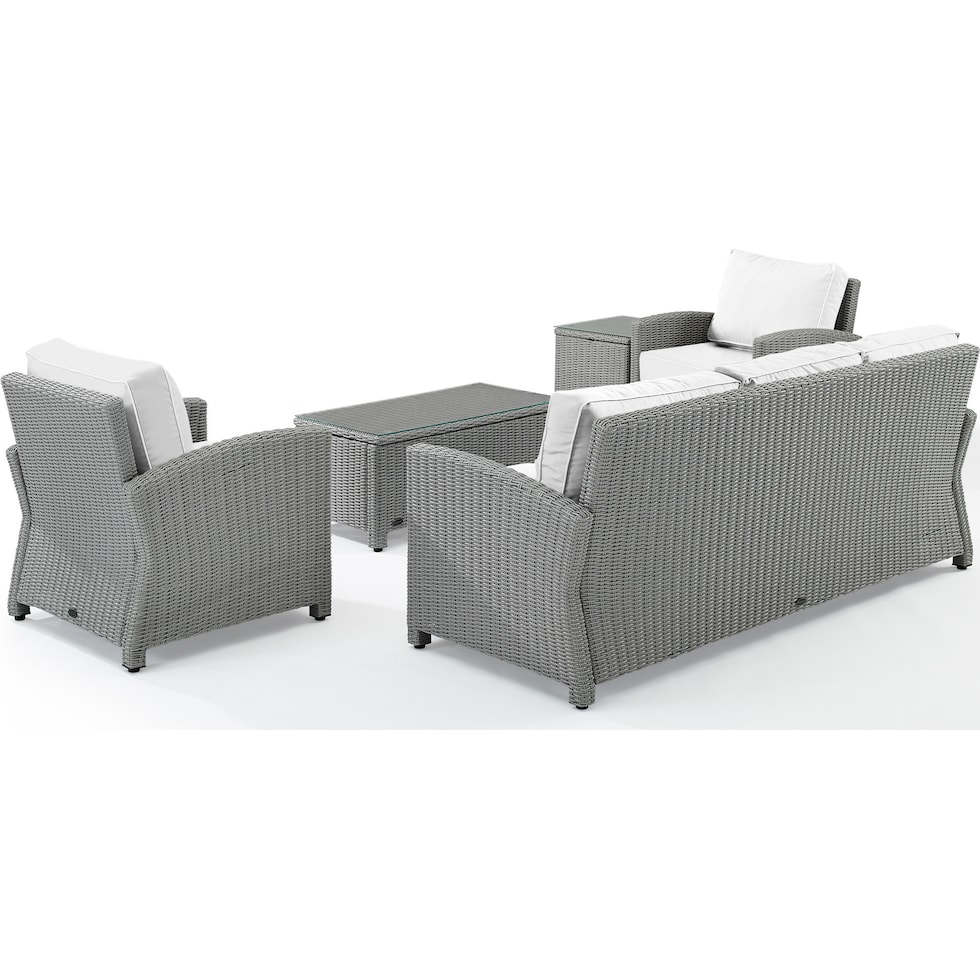 destin white and gray outdoor sofa set   