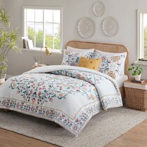 destiny multicolor full queen bedding set   