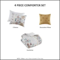 destiny multicolor full queen bedding set   