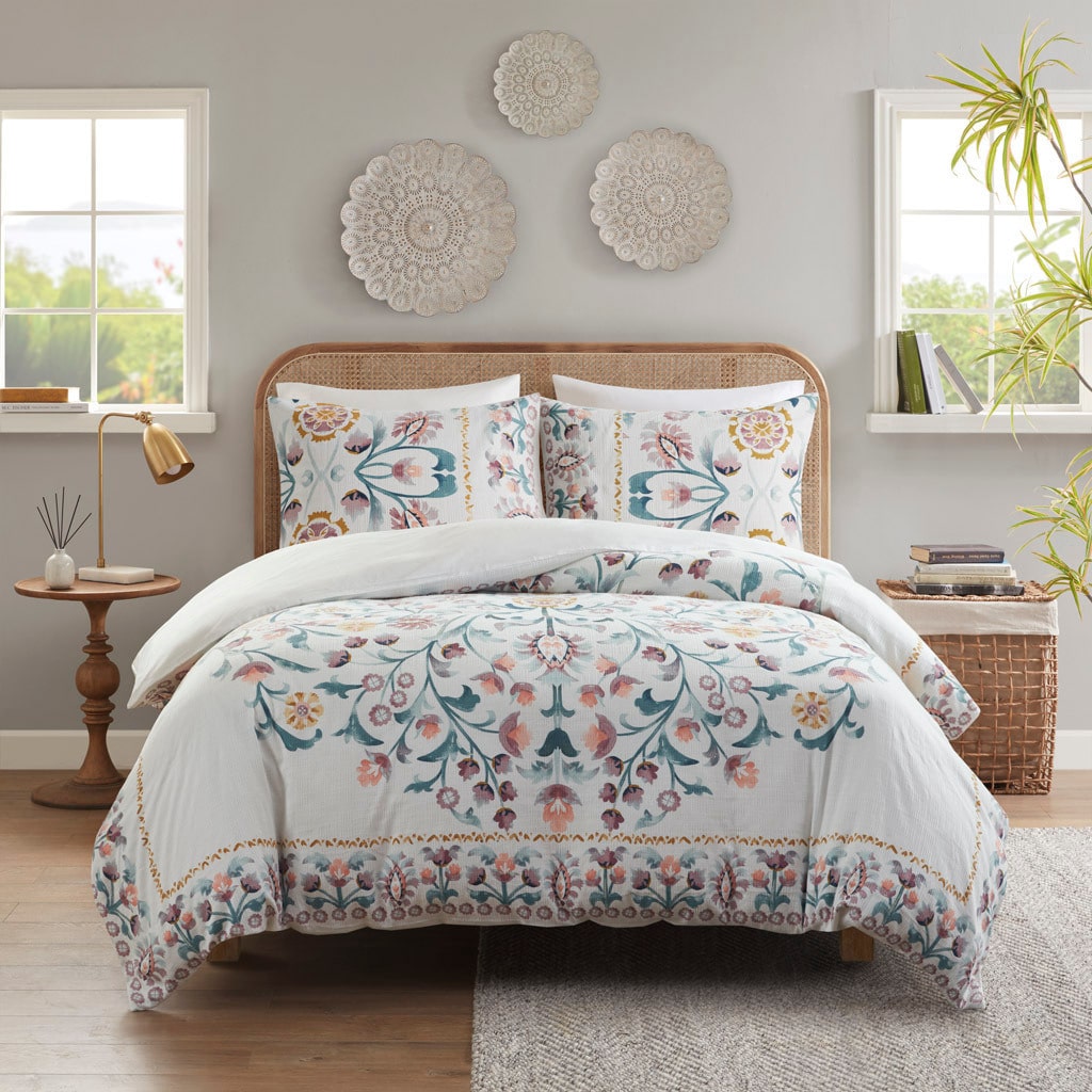 Destiny King/California King Comforter Set White/Multi American