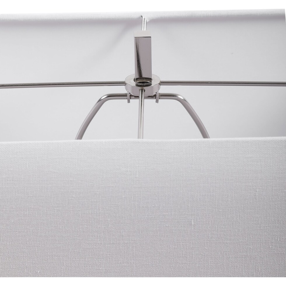 deuber silver table lamp   