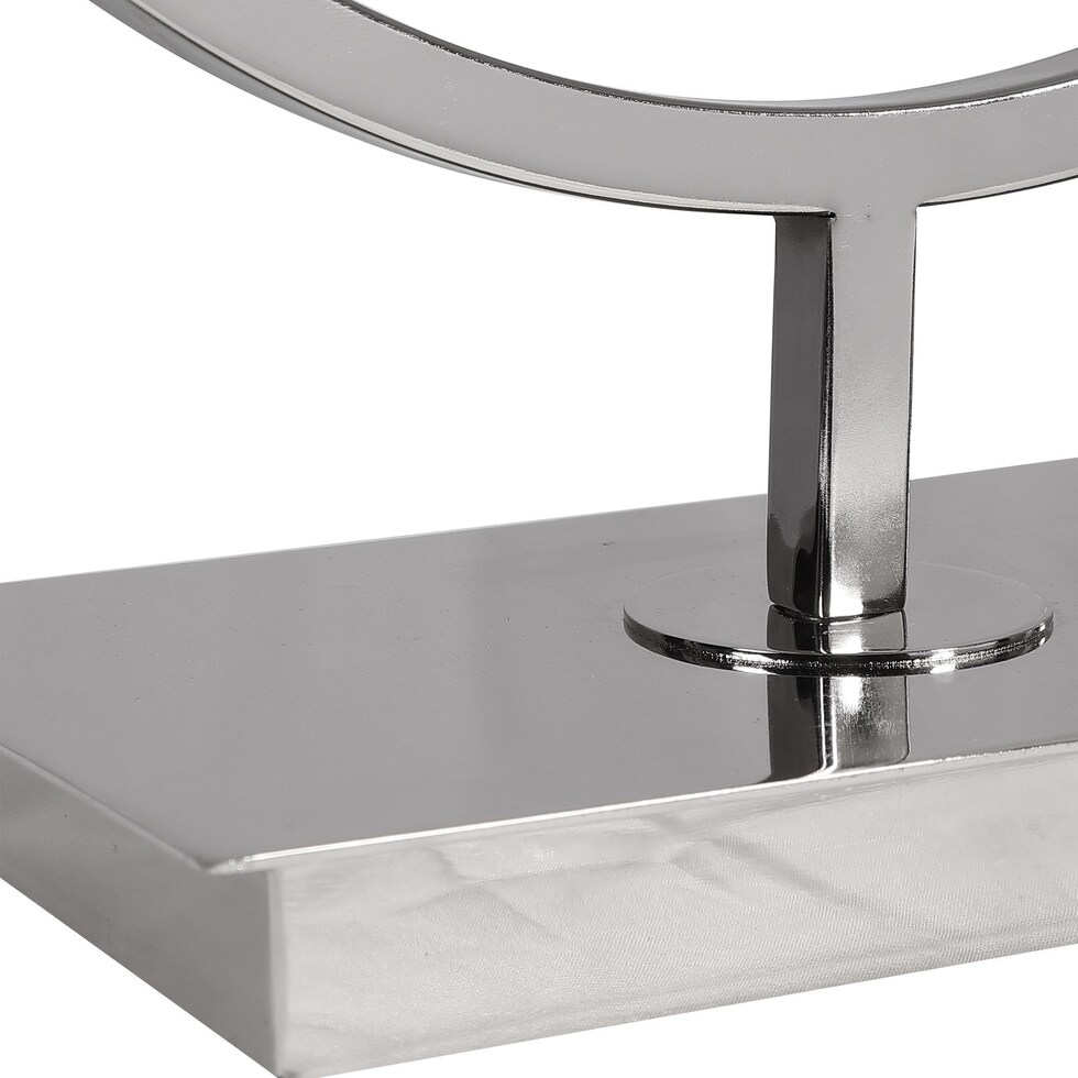 deuber silver table lamp   