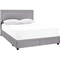 devereaux gray king bed   