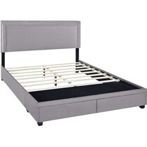 devereaux gray king bed   