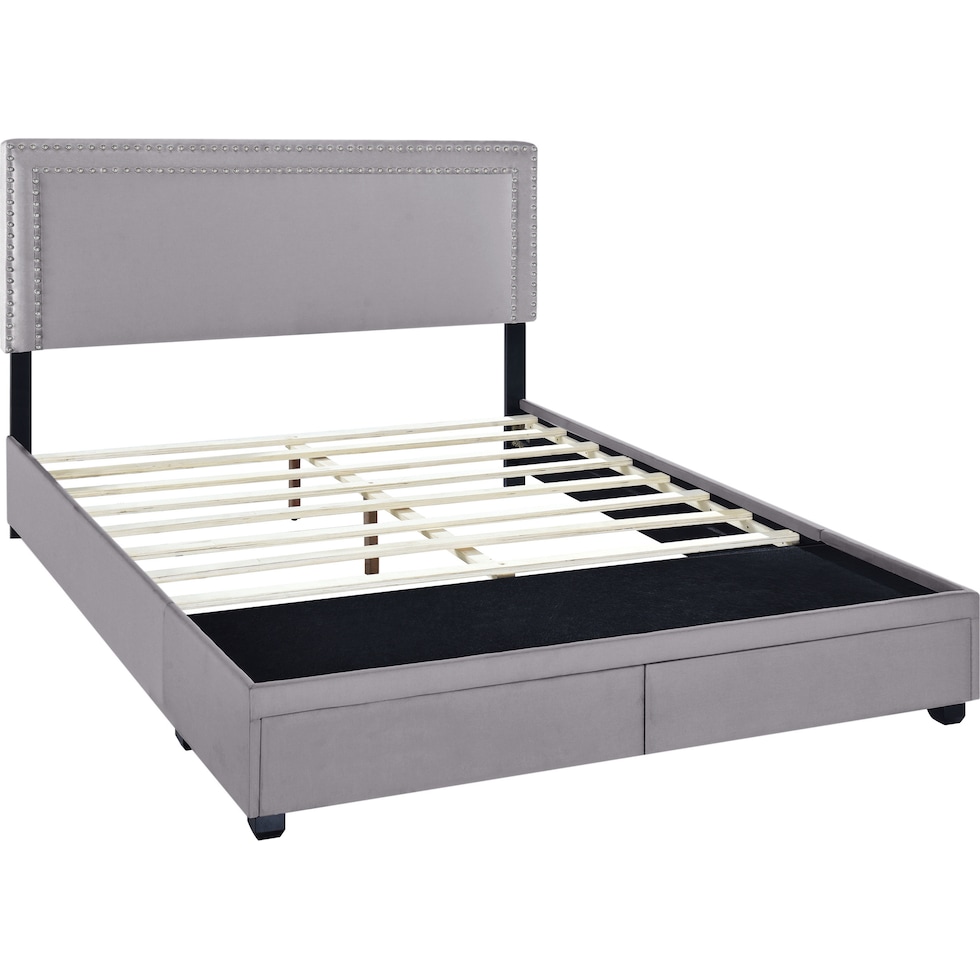 devereaux gray king bed   