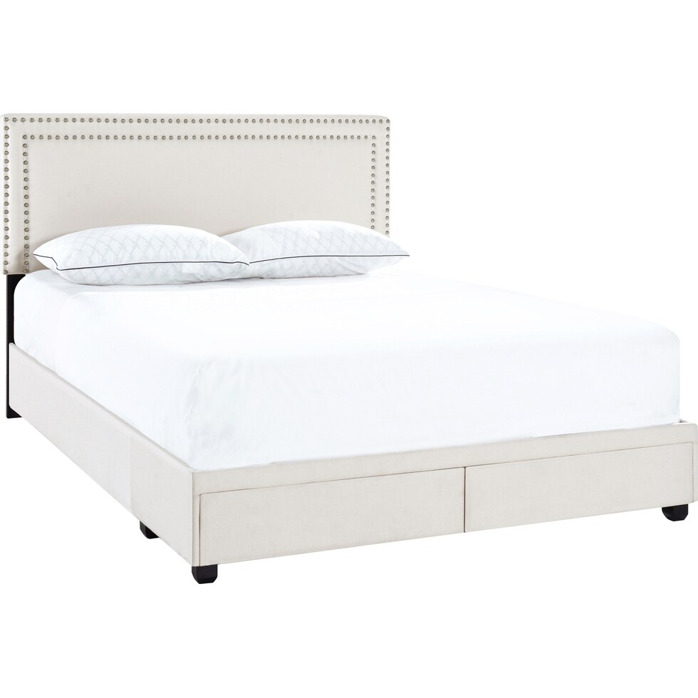 devereaux gray queen bed   