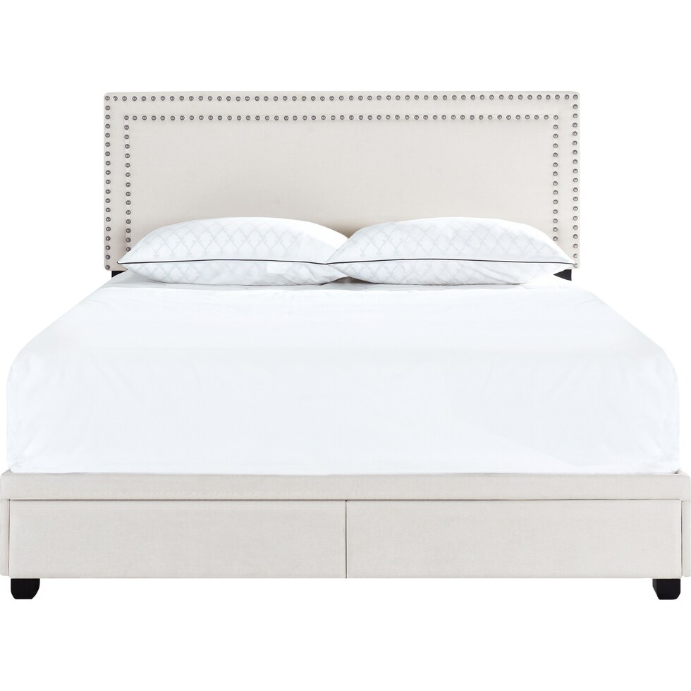 devereaux gray queen bed   