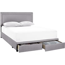 devereaux gray queen bed   