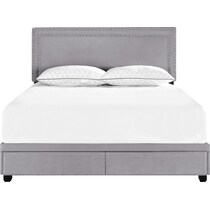 devereaux gray queen bed   