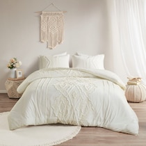 devereaux white king california king bedding set   