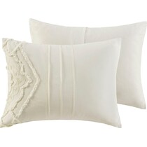 devereaux white king california king bedding set   