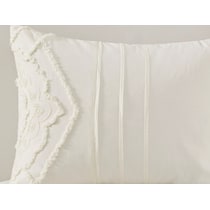 devereaux white king california king bedding set   