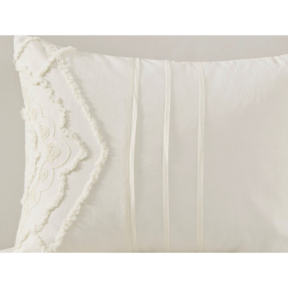 devereaux white king california king bedding set   
