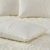 devereaux white king california king bedding set   