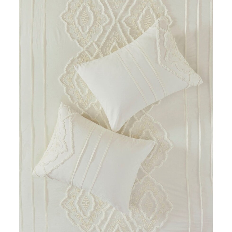 devereaux white king california king bedding set   