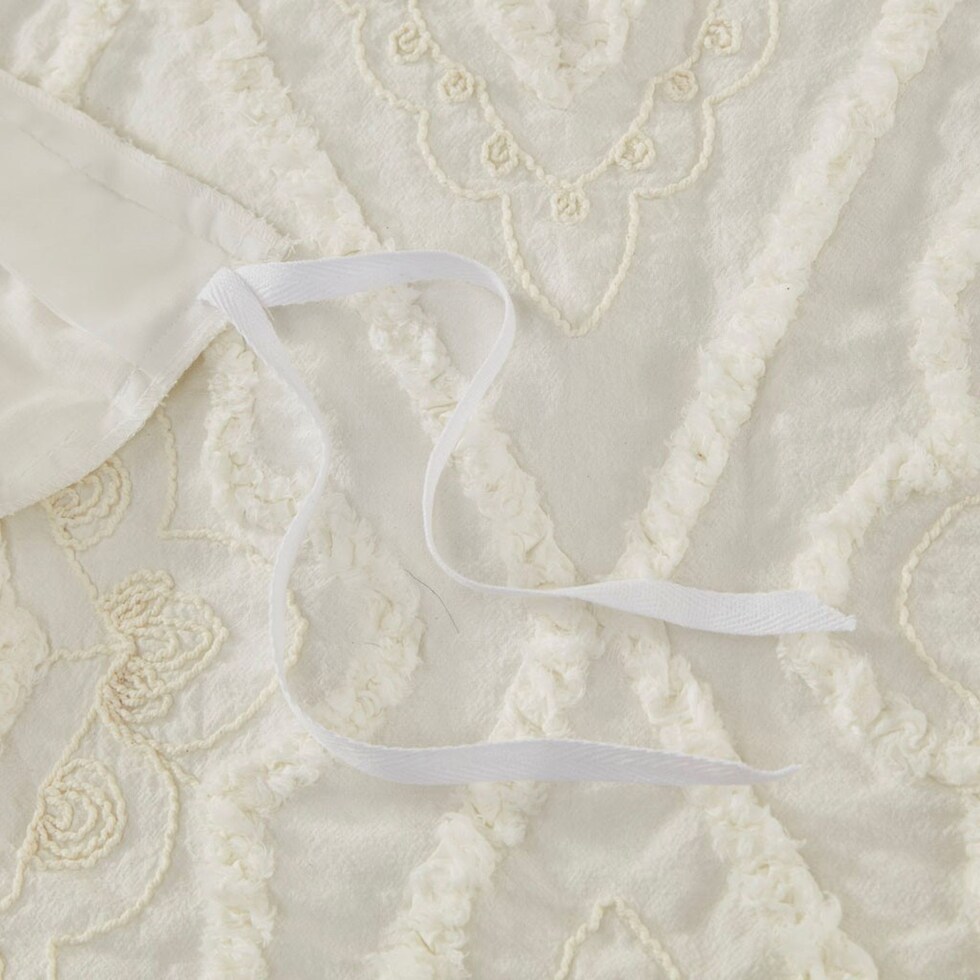 devereaux white king california king bedding set   