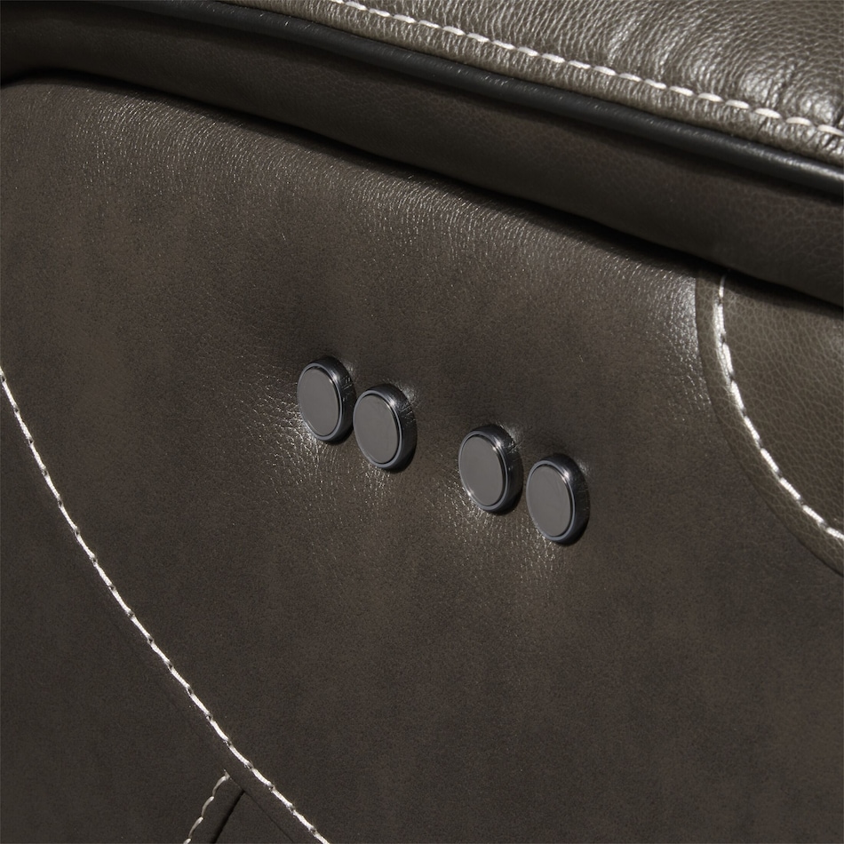 devon gray power reclining loveseat   
