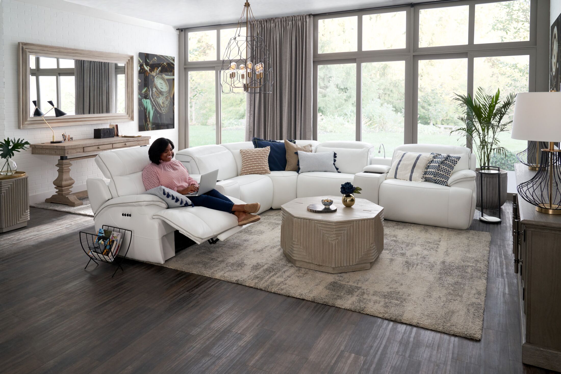 Devon reclining online sofa