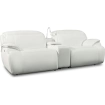 devon white loveseat   