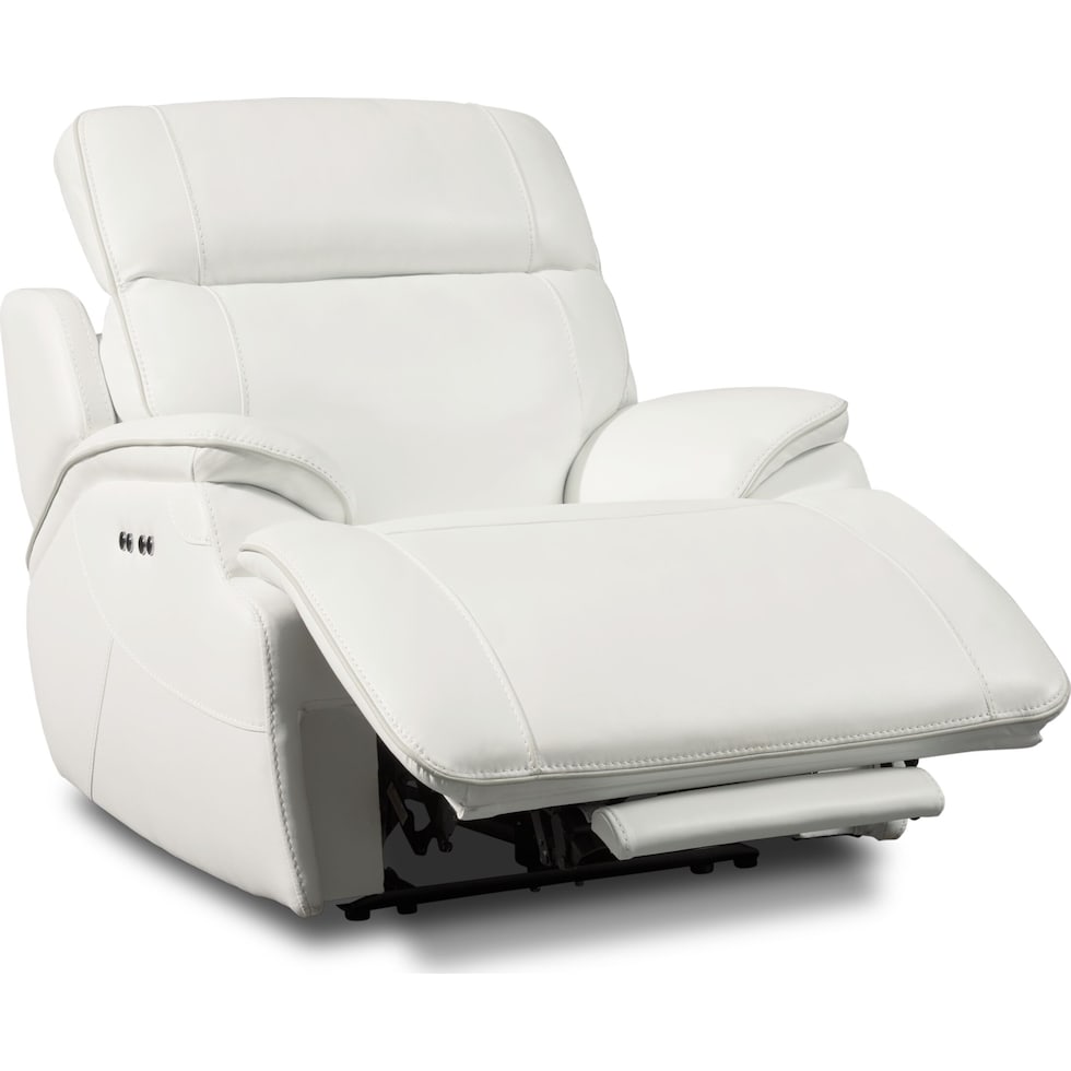 devon white recliner   