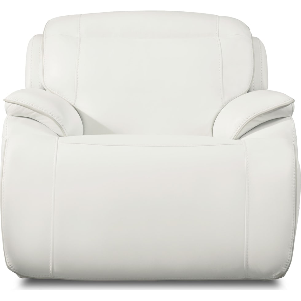 devon white recliner   